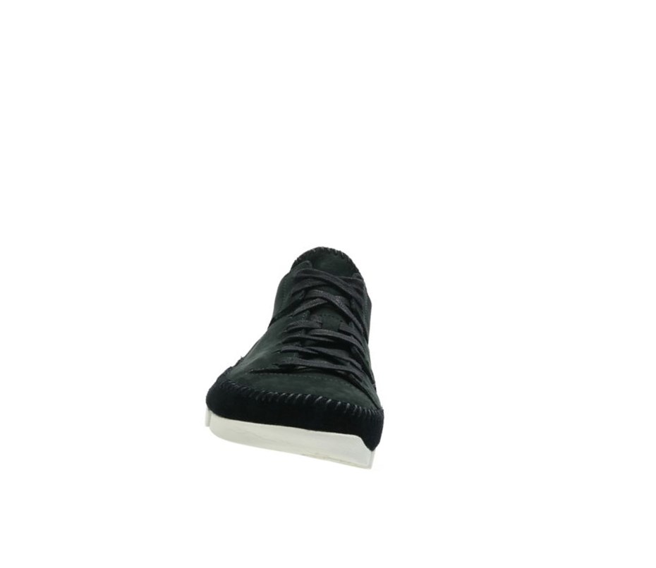 Clarks Trigenic Flex Nubuck Wildleder Sneakers Herren Schwarz | MFZL68103