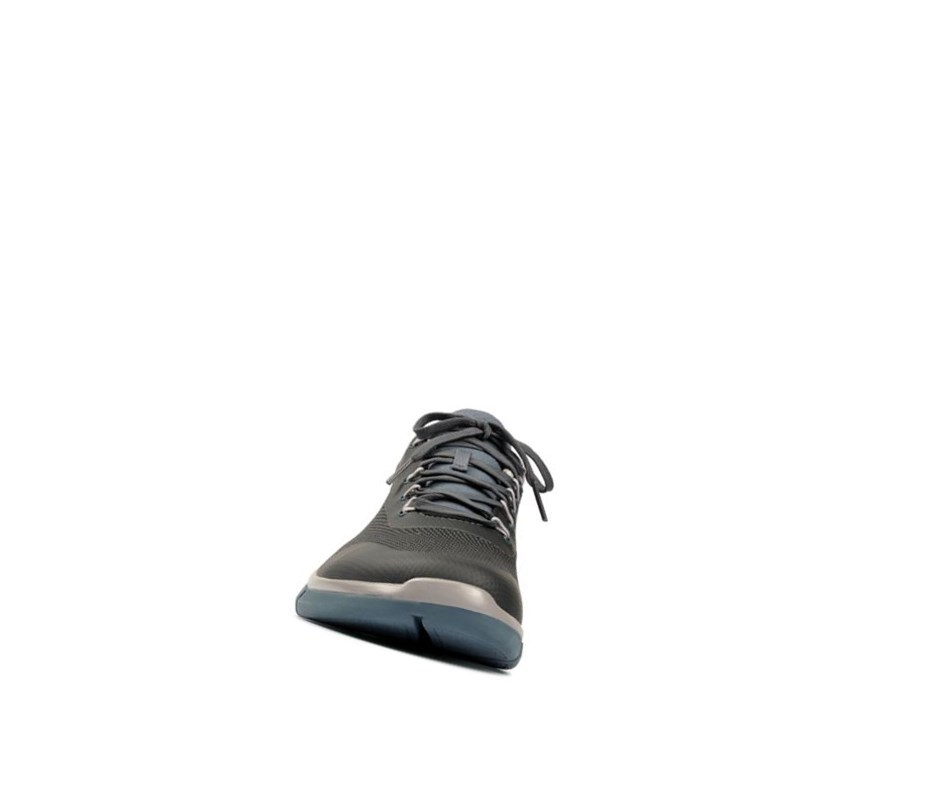 Clarks Triken Jump Textil Freizeitschuhe Herren Blau | ZOVC74069
