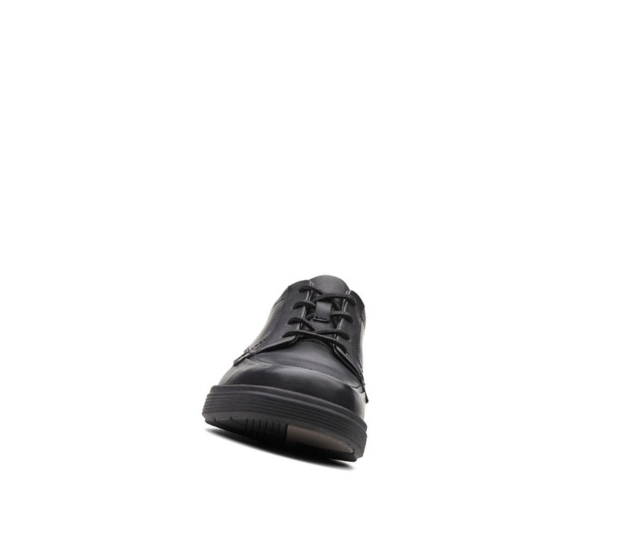 Clarks Un Abode Ease Leder Weite Fit Lederschuhe Herren Schwarz | XSMZ34796