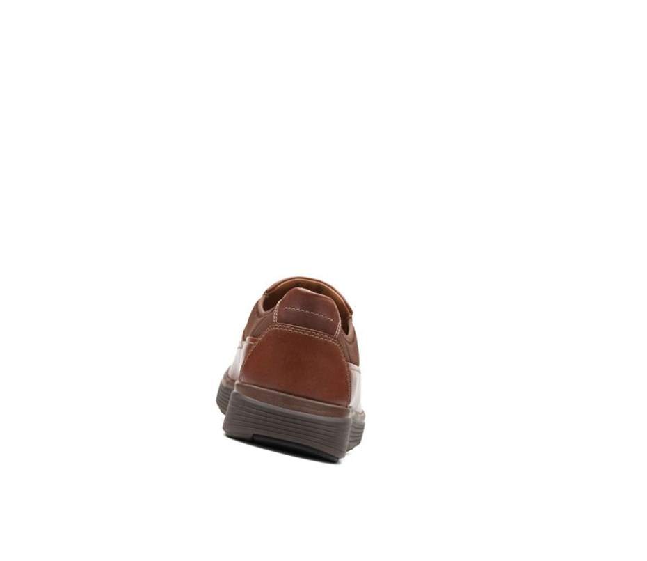 Clarks Un Abode Go Leder Slip On Schuhe Herren Dunkelbraun | FUBE59647