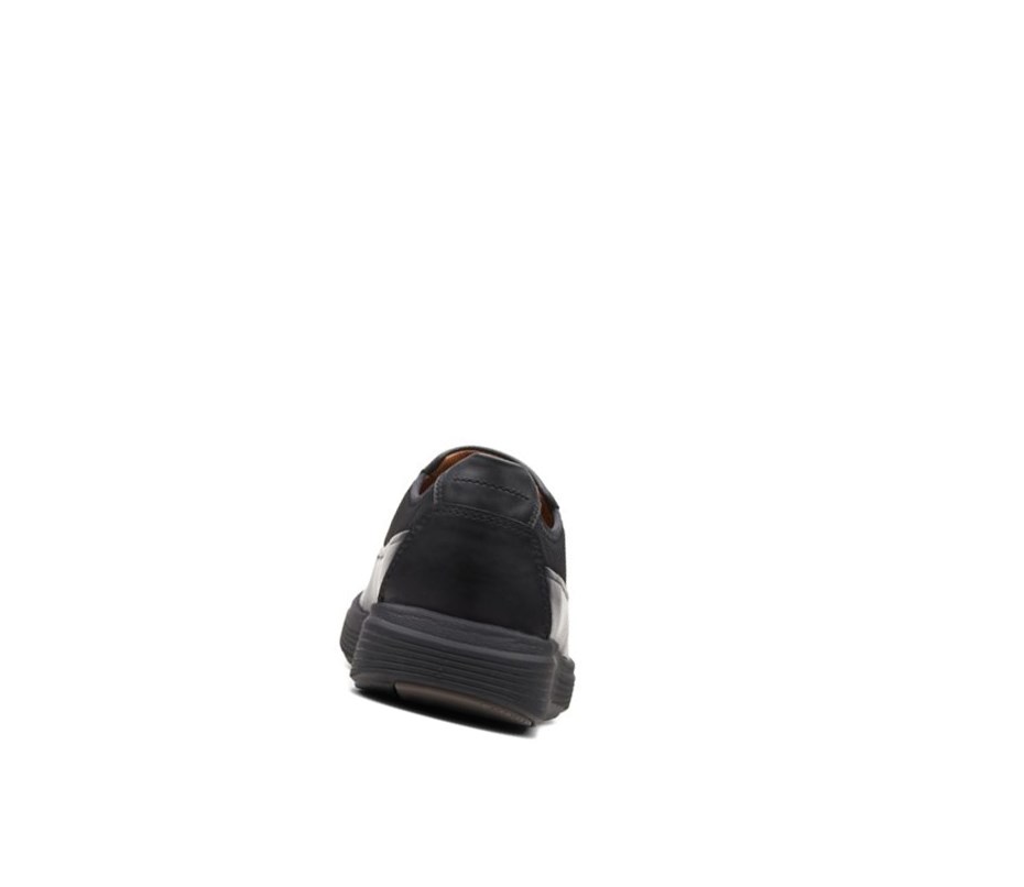 Clarks Un Abode Go Leder Slip On Schuhe Herren Schwarz | HMIB82597