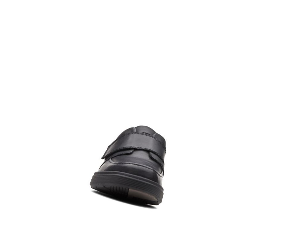 Clarks Un Abode Riemen Leder Weite Fit Lederschuhe Herren Schwarz | ZHWL15260