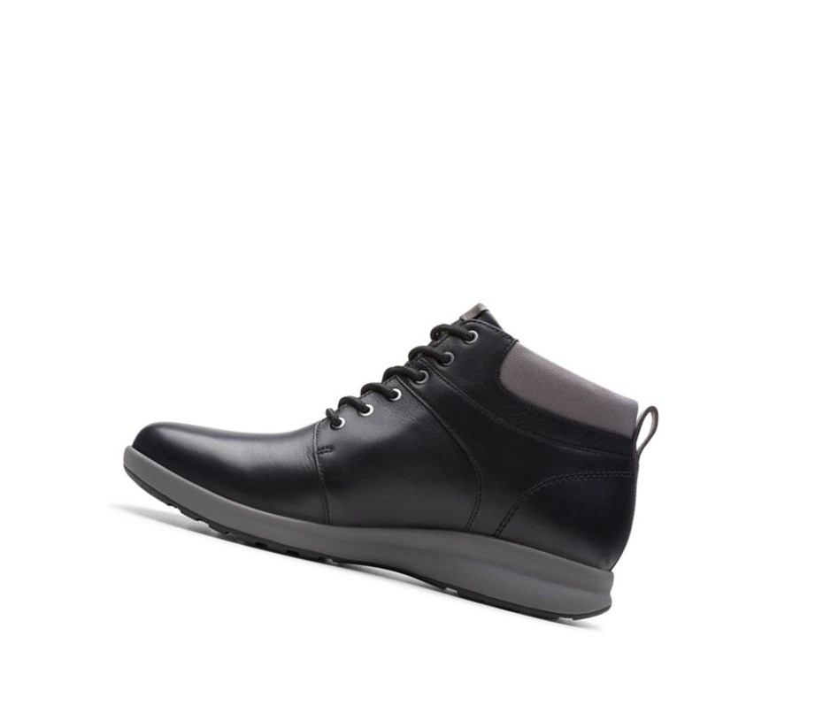 Clarks Un Adorn Leder Outdoorschuhe Damen Schwarz | QXIT50631