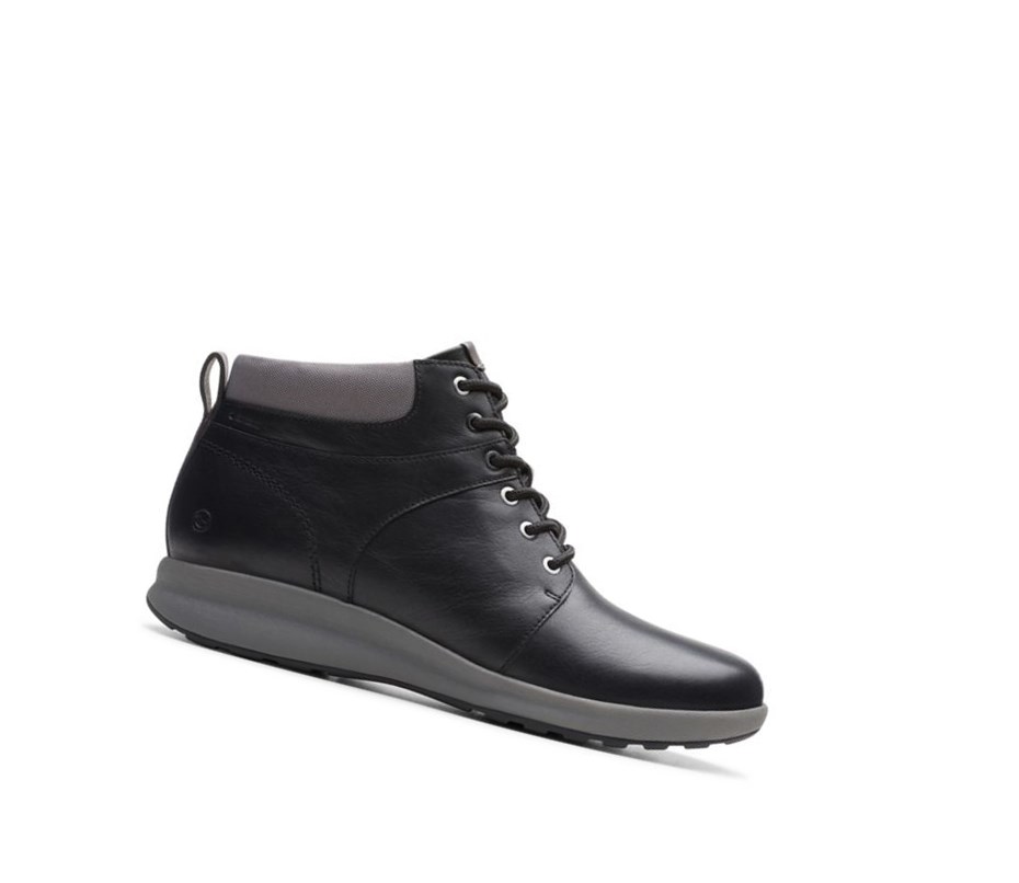 Clarks Un Adorn Leder Outdoorschuhe Damen Schwarz | QXIT50631