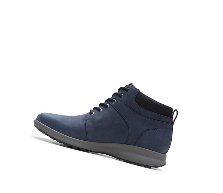 Clarks Un Adorn Nubuck Leder Outdoorschuhe Damen Navy | BJWA10784