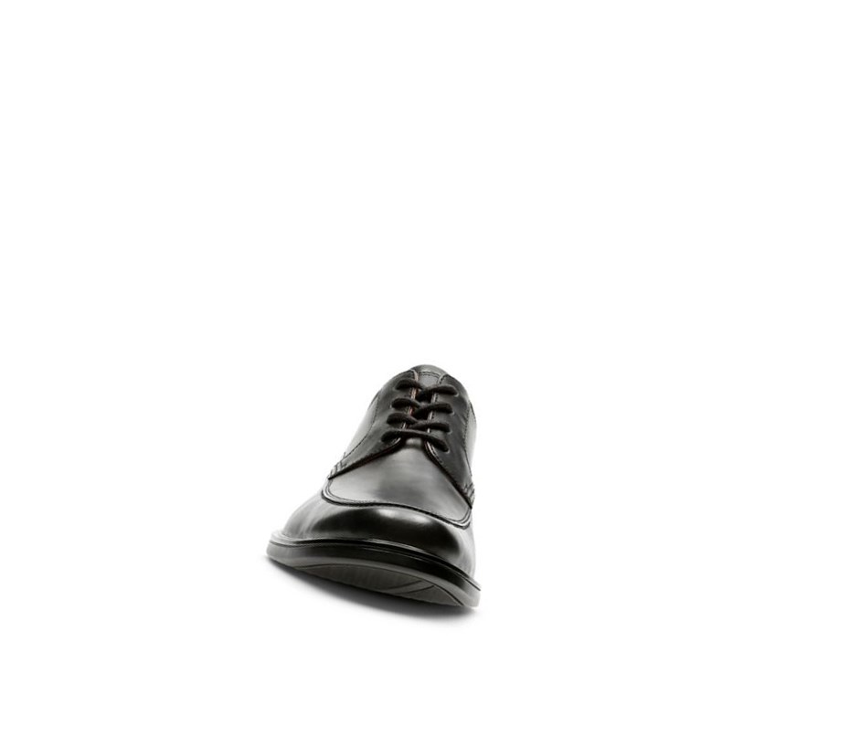Clarks Un Aldric Park Leder Weite Fit Wanderschuhe Herren Schwarz | DBFM13765