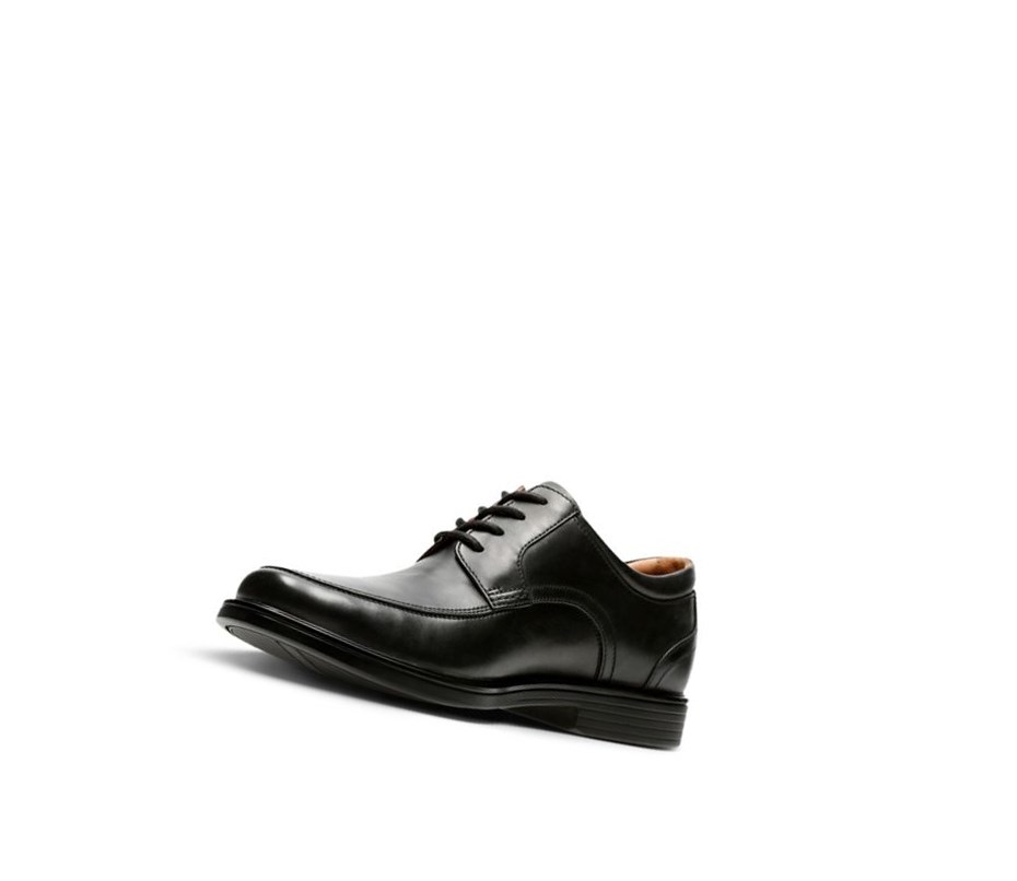 Clarks Un Aldric Park Leder Weite Fit Wanderschuhe Herren Schwarz | DBFM13765