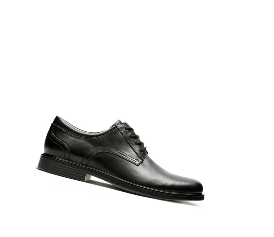 Clarks Un Aldric Spitze Leder Weite Fit Lederschuhe Herren Schwarz | EDKP74826