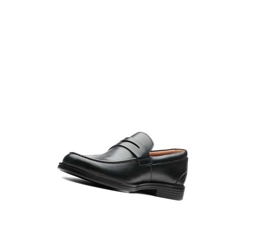Clarks Un Aldric Step Leder Wanderschuhe Herren Schwarz | UMQS42891