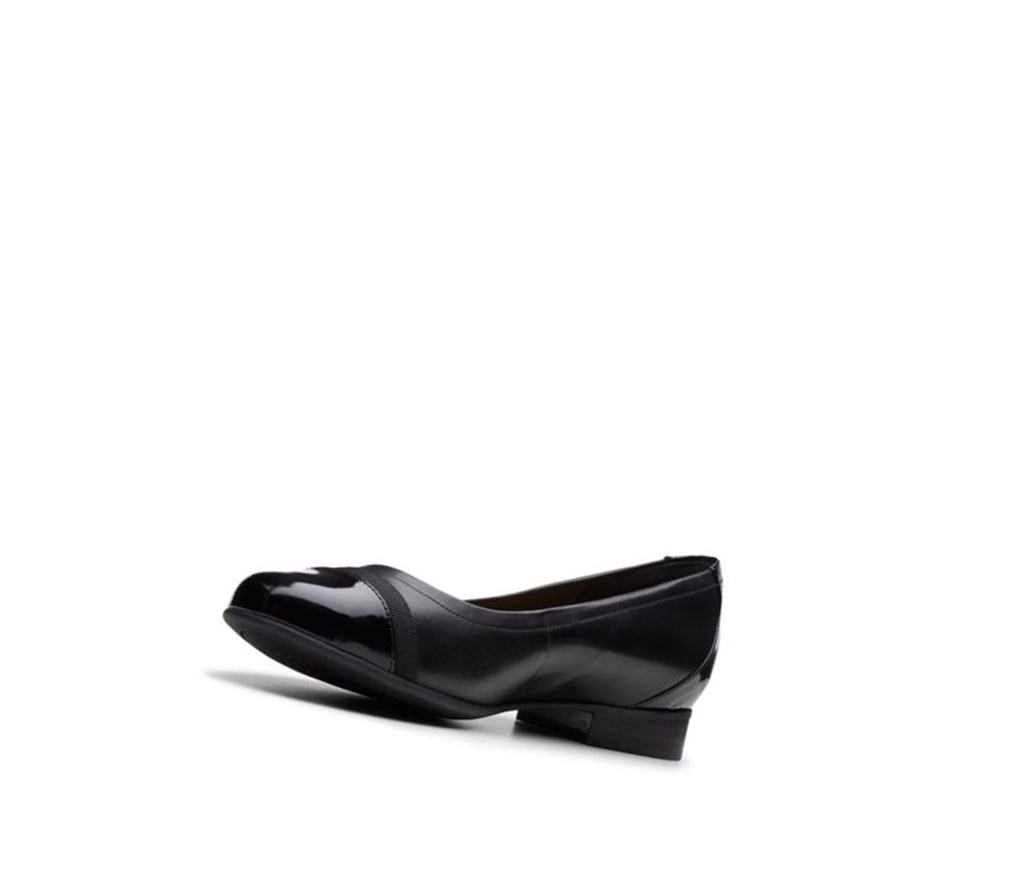 Clarks Un Blush Cap2 Leder Lederschuhe Damen Schwarz | PFEI65492