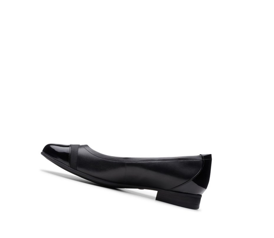 Clarks Un Blush Cap2 Leder Lederschuhe Damen Schwarz | PFEI65492