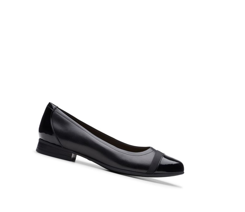 Clarks Un Blush Cap2 Leder Lederschuhe Damen Schwarz | PFEI65492