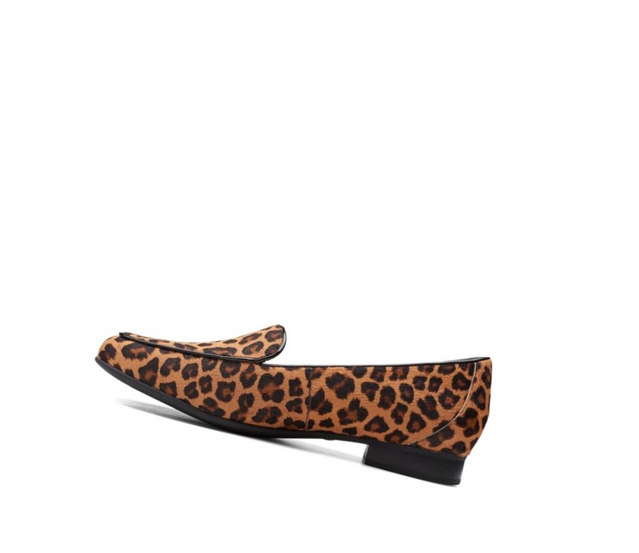 Clarks Un Blush Ease Print Leder Loafers Damen Leopard | DSPF36981