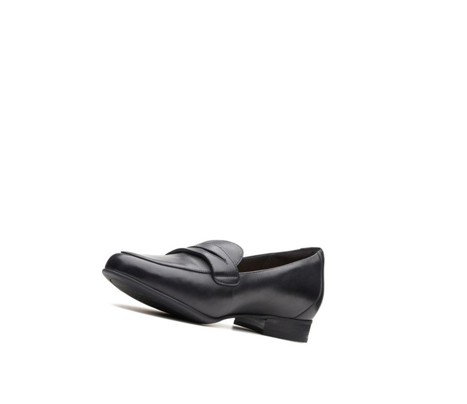 Clarks Un Blush Go Leder Weite Fit Loafers Damen Schwarz | SHAY76918