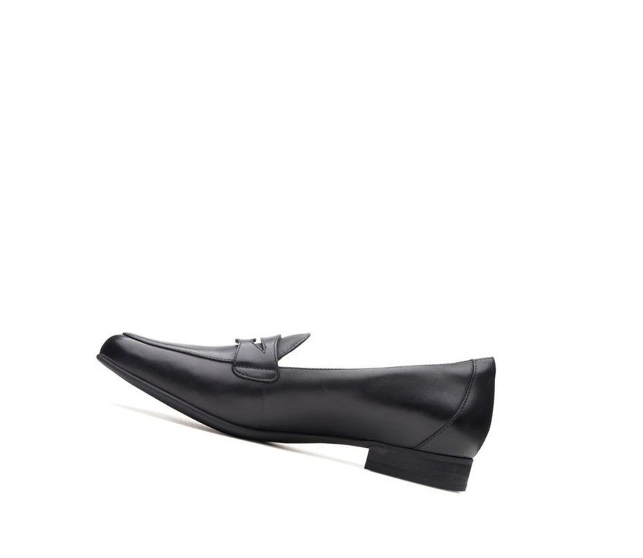 Clarks Un Blush Go Leder Weite Fit Loafers Damen Schwarz | SHAY76918