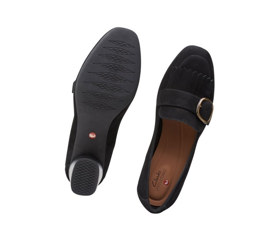 Clarks Un Cosmo Go Wildleder Hohe Schuhe Damen Schwarz | NXJL21635