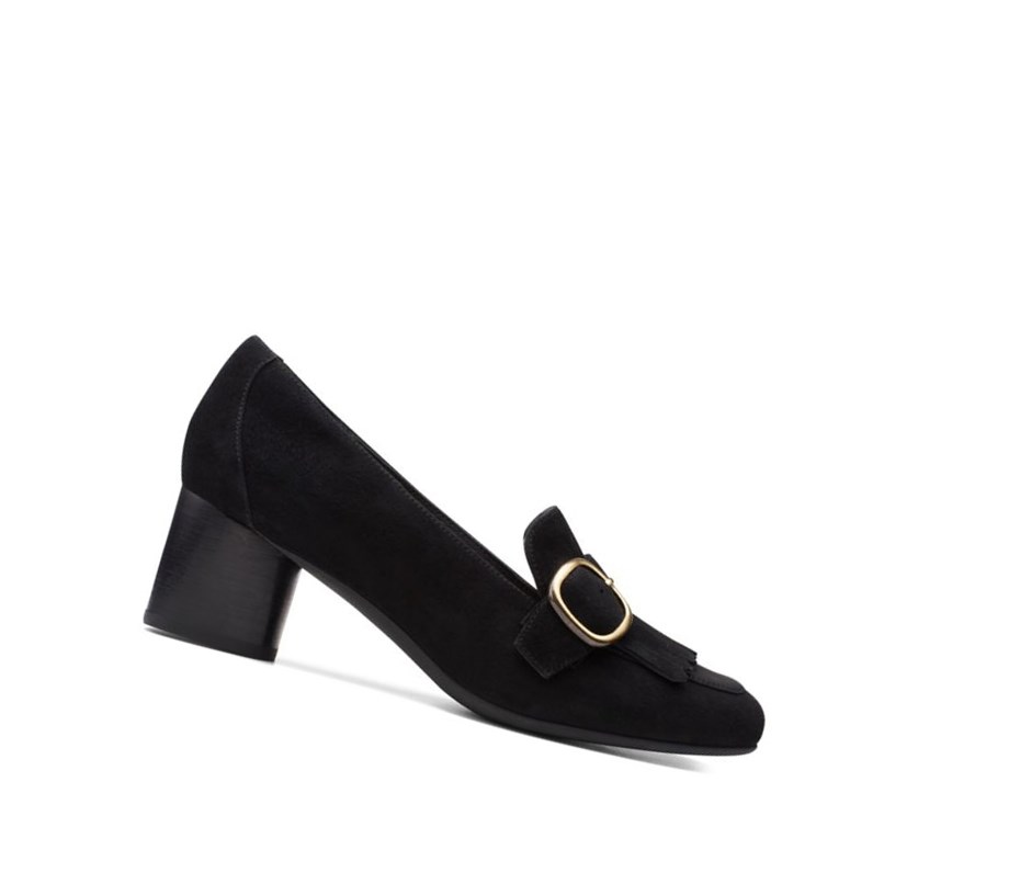 Clarks Un Cosmo Go Wildleder Hohe Schuhe Damen Schwarz | NXJL21635
