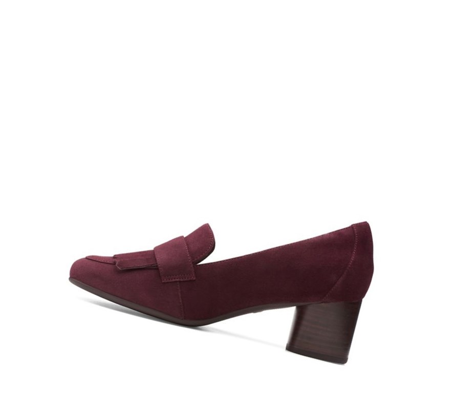 Clarks Un Cosmo Go Wildleder Hohe Schuhe Damen Bordeaux | SLPD46301