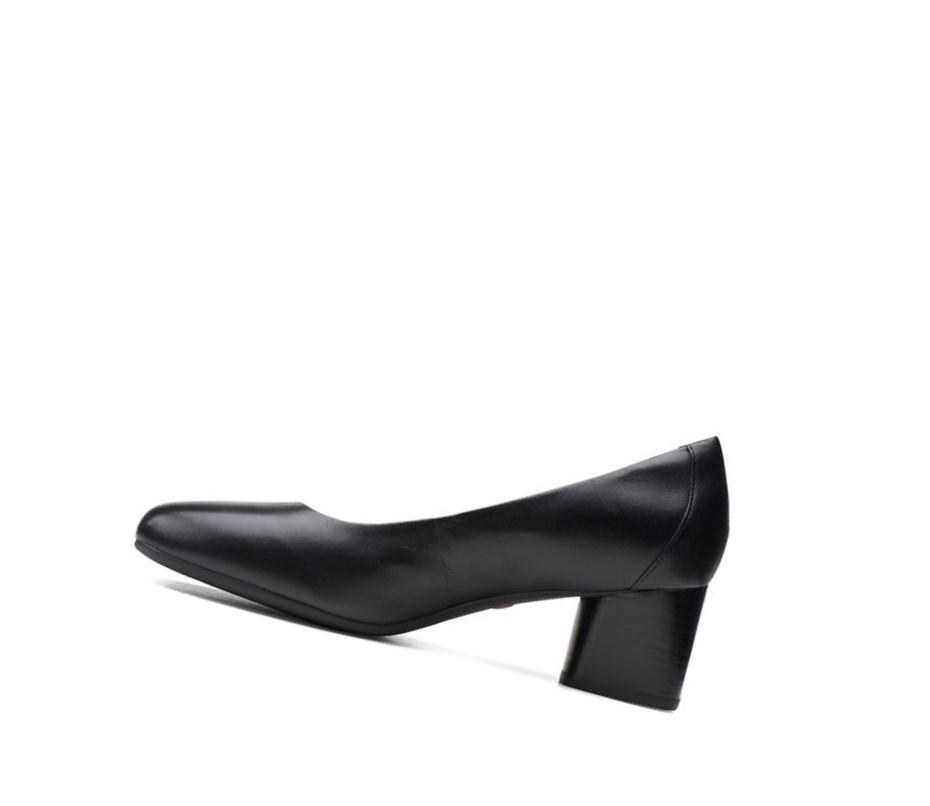 Clarks Un Cosmo Kleider Leder Lederschuhe Damen Schwarz | FOEZ82073