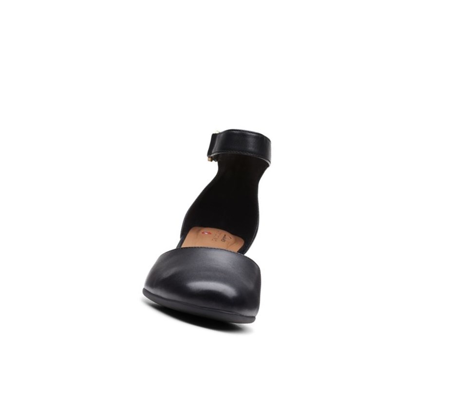 Clarks Un Cosmo Riemen Leder Hohe Schuhe Damen Schwarz | OINM39274