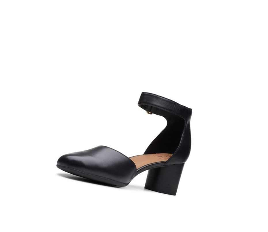 Clarks Un Cosmo Riemen Leder Hohe Schuhe Damen Schwarz | OINM39274