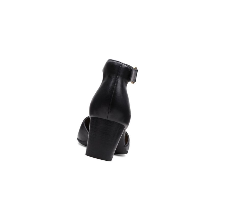 Clarks Un Cosmo Riemen Leder Hohe Schuhe Damen Schwarz | OINM39274