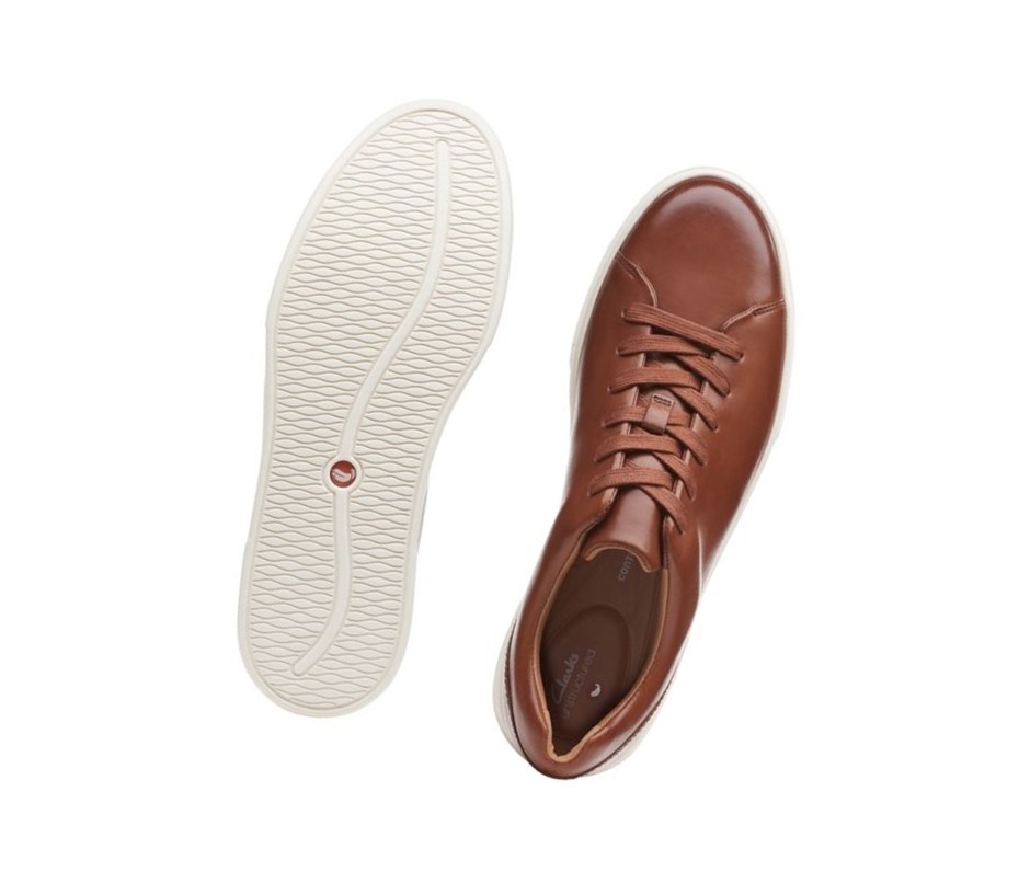 Clarks Un Costa Spitze Leder Lederschuhe Herren Braun | LATZ43251