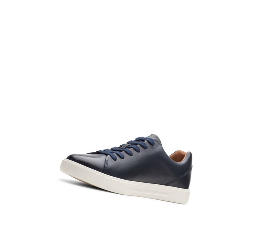 Clarks Un Costa Spitze Leder Lederschuhe Herren Navy | PFKV68420