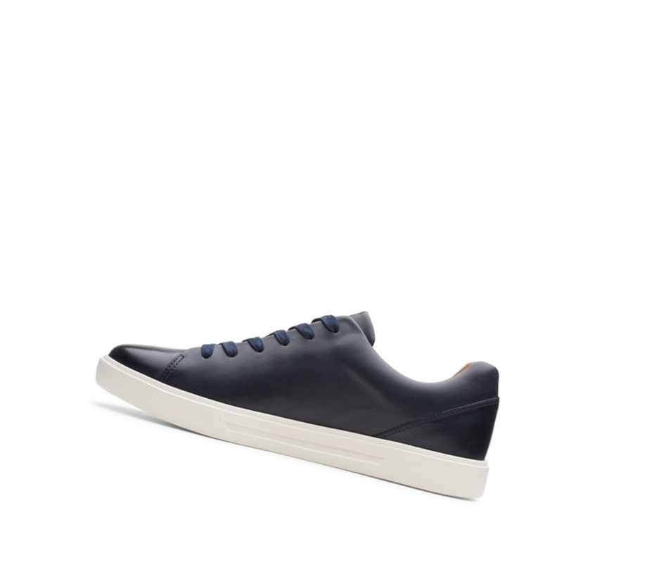 Clarks Un Costa Spitze Leder Lederschuhe Herren Navy | PFKV68420
