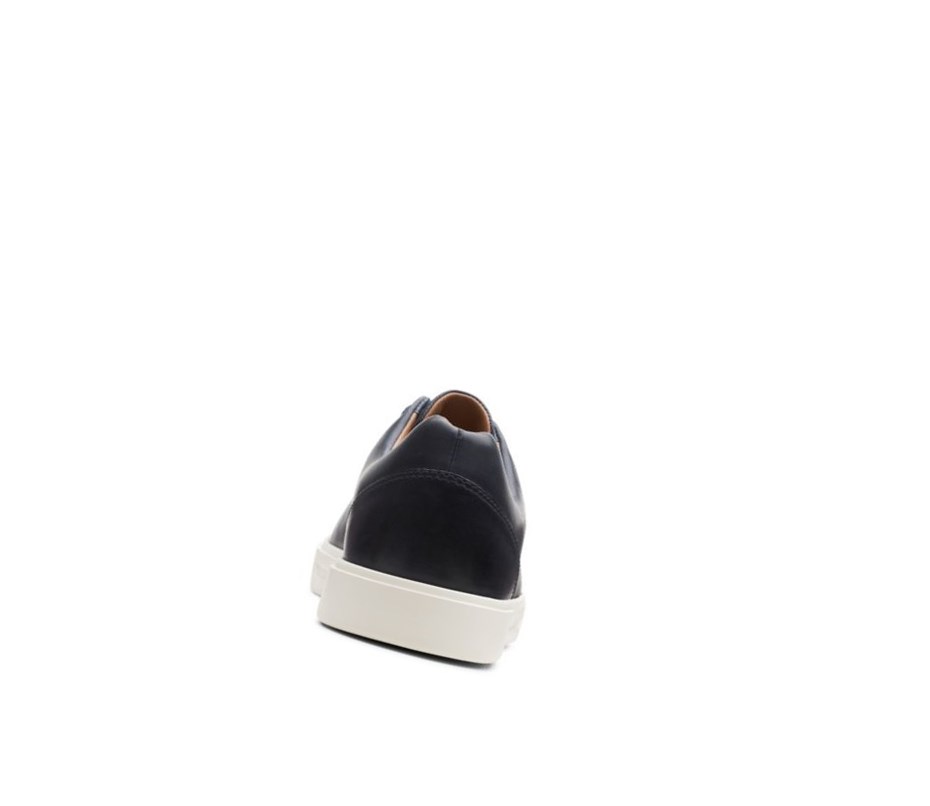 Clarks Un Costa Spitze Leder Lederschuhe Herren Navy | PFKV68420