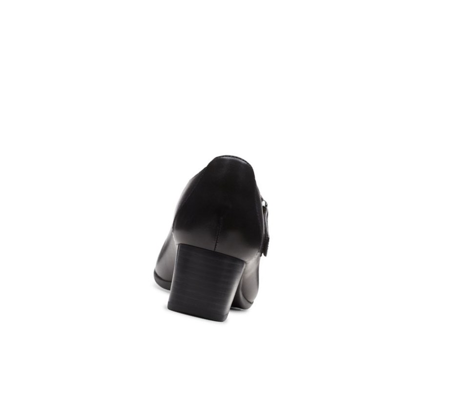 Clarks Un Damson Vibe Leder Mary Jane Schuhe Damen Schwarz | EWZN86294