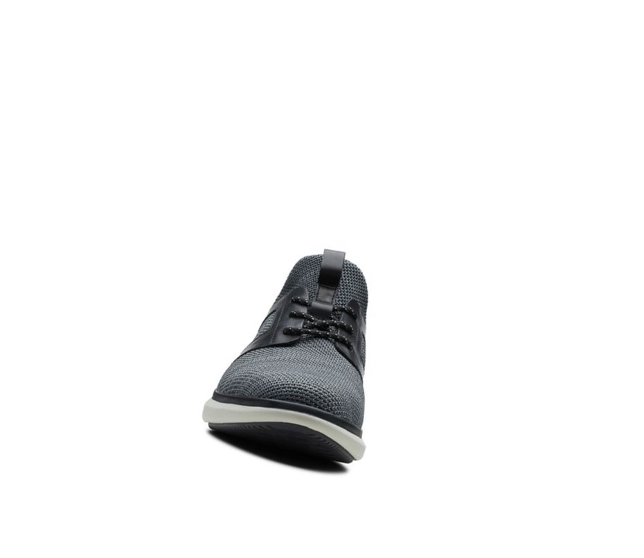 Clarks Un Globe Spitze Leder Sneakers Herren Schwarz | RWGP97850
