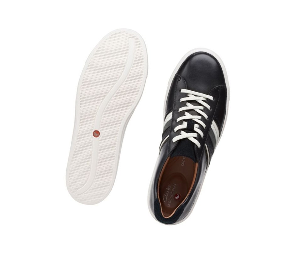 Clarks Un Maui Band Leder Lederschuhe Damen Schwarz | XVYW12075