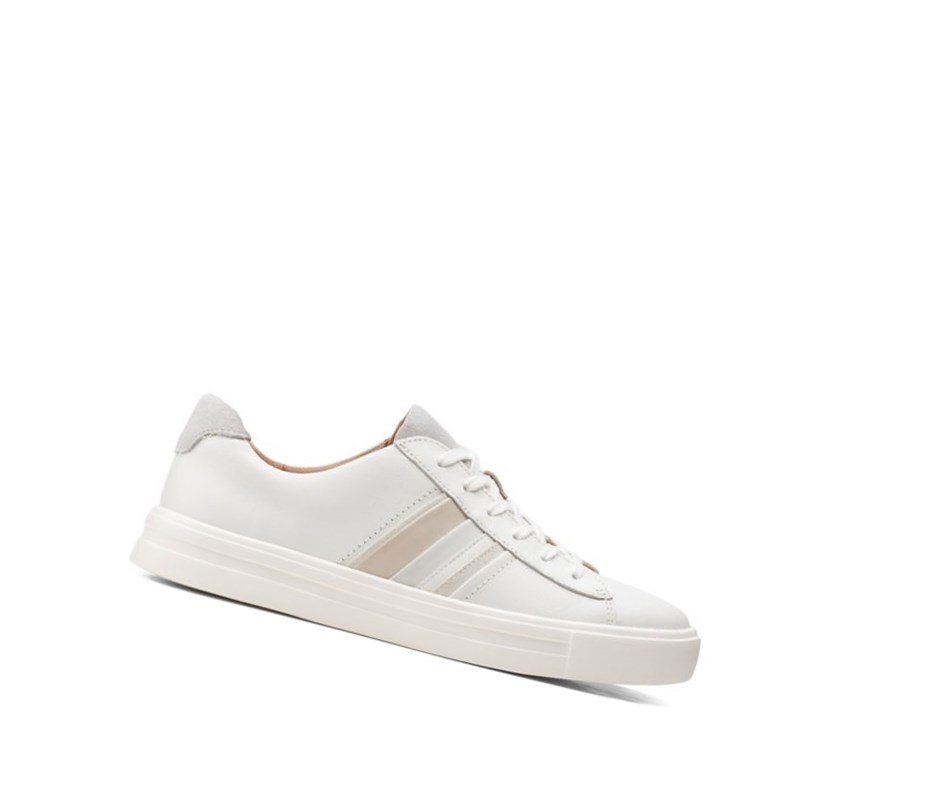 Clarks Un Maui Band Wildleder Freizeitschuhe Damen Weiß | KLHO10924
