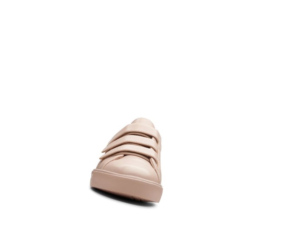 Clarks Un Maui Riemen Leder Lederschuhe Damen Hautfarbe | HCJL39028