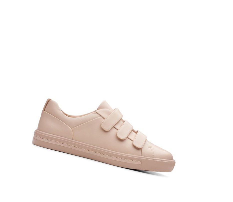 Clarks Un Maui Riemen Leder Lederschuhe Damen Hautfarbe | HCJL39028