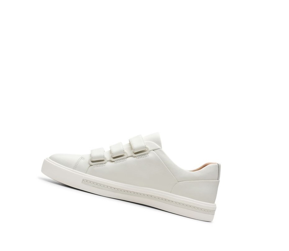 Clarks Un Maui Riemen Leder Lederschuhe Damen Weiß | VIQY13279