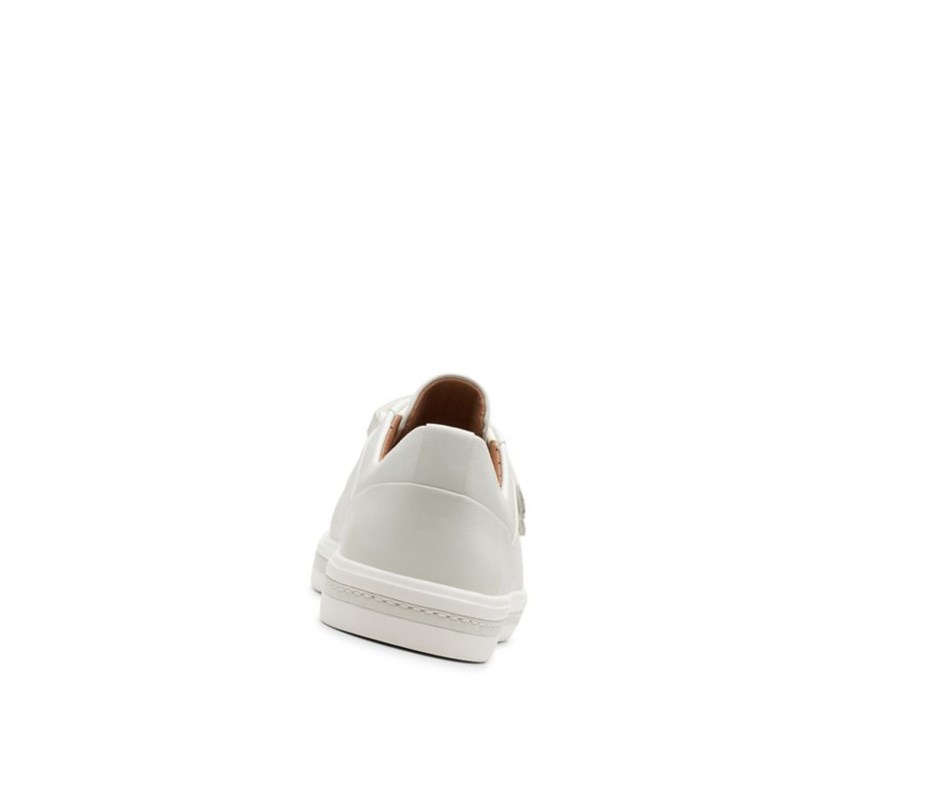 Clarks Un Maui Riemen Leder Lederschuhe Damen Weiß | VIQY13279