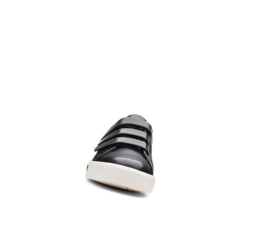 Clarks Un Maui Riemen Leder Sneakers Damen Schwarz | GELU34185