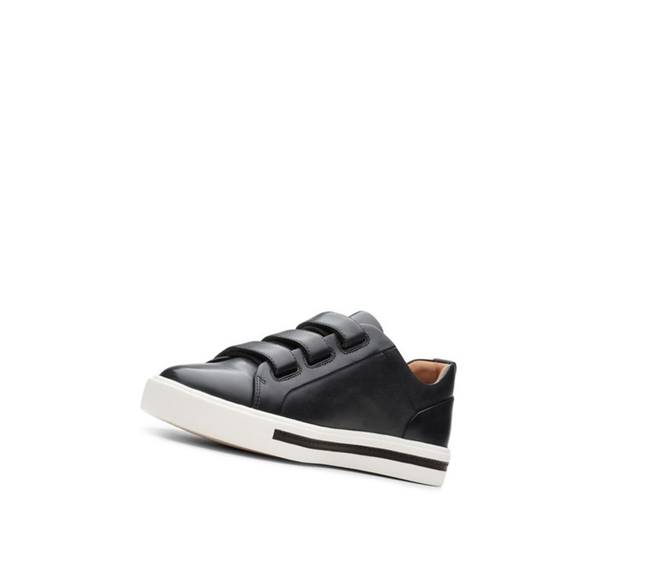 Clarks Un Maui Riemen Leder Sneakers Damen Schwarz | GELU34185