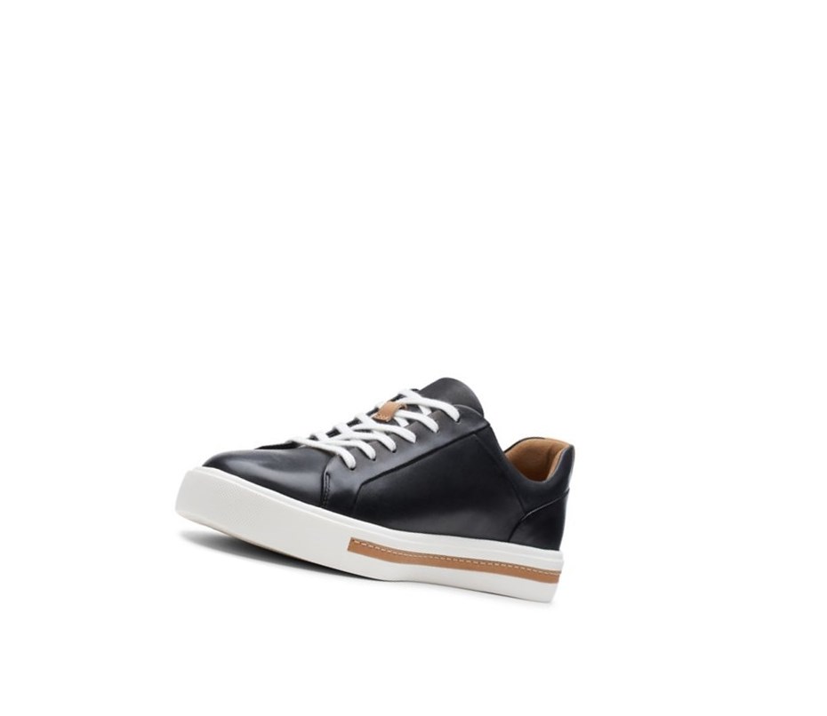 Clarks Un Maui Spitze Leder Flache Schuhe Damen Schwarz | IDPO69815