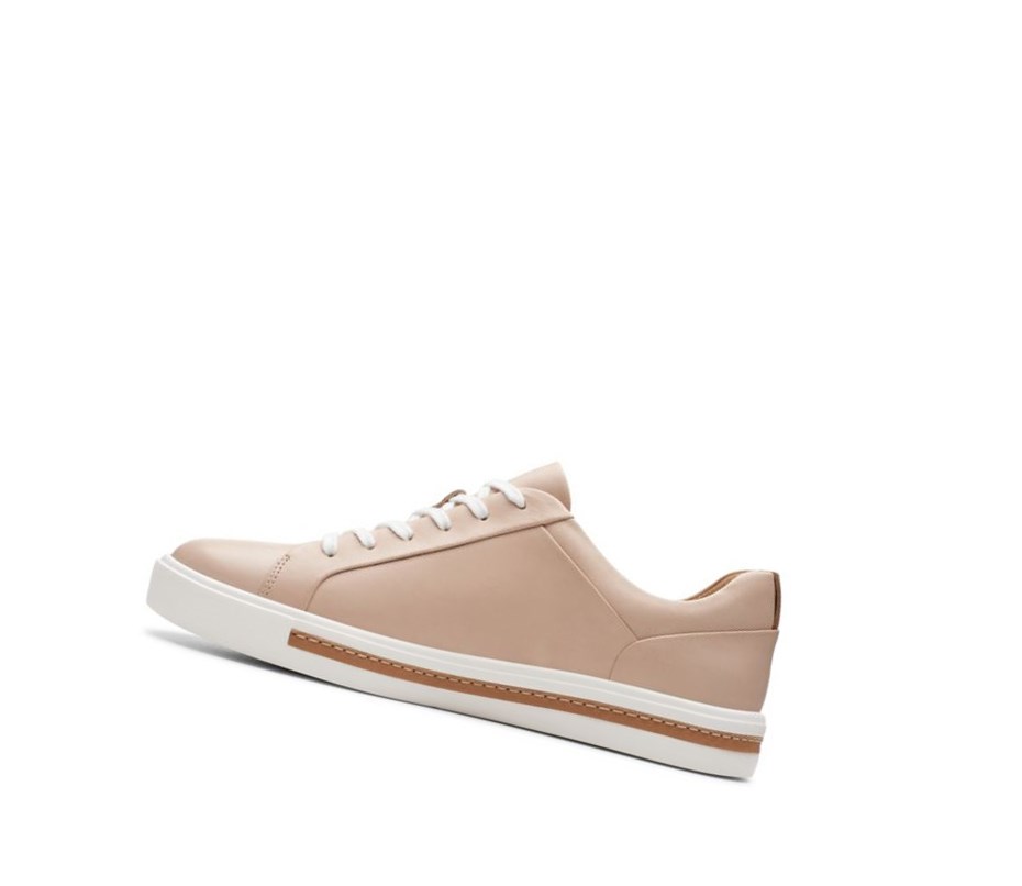 Clarks Un Maui Spitze Leder Flache Schuhe Damen Hautfarbe | LWSV19027