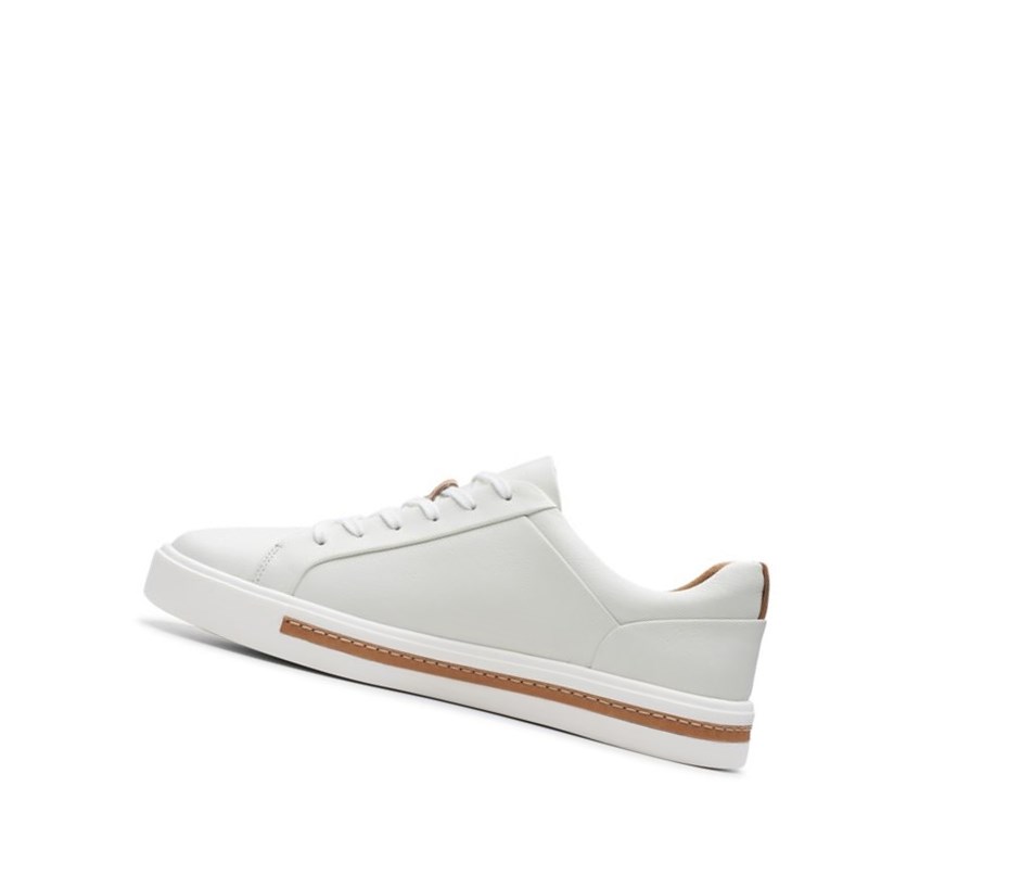 Clarks Un Maui Spitze Leder Lederschuhe Damen Weiß | ZCRF07258