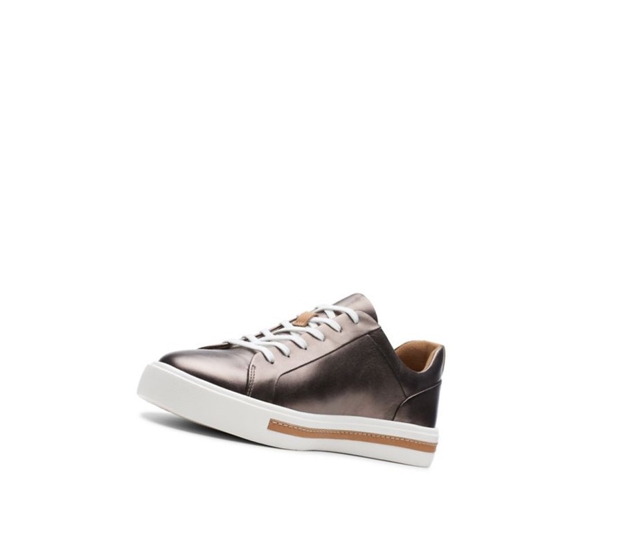 Clarks Un Maui Spitze Leder Sneakers Damen Kupfer Metal | DTOL96314