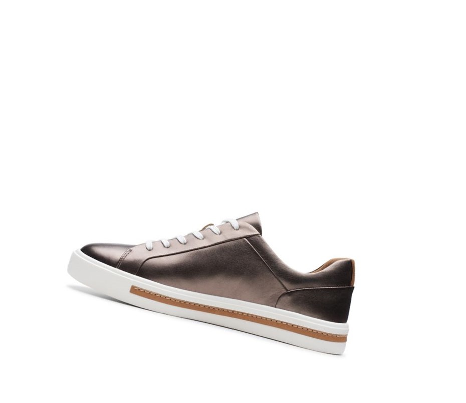 Clarks Un Maui Spitze Leder Sneakers Damen Kupfer Metal | DTOL96314
