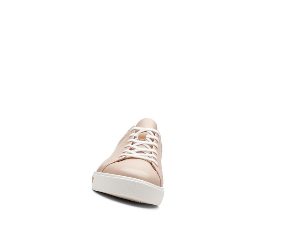 Clarks Un Maui Spitze Leder Weite Fit Lederschuhe Damen Hautfarbe | BKHG93268