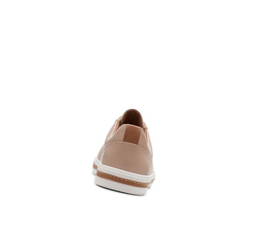 Clarks Un Maui Spitze Leder Weite Fit Lederschuhe Damen Hautfarbe | BKHG93268