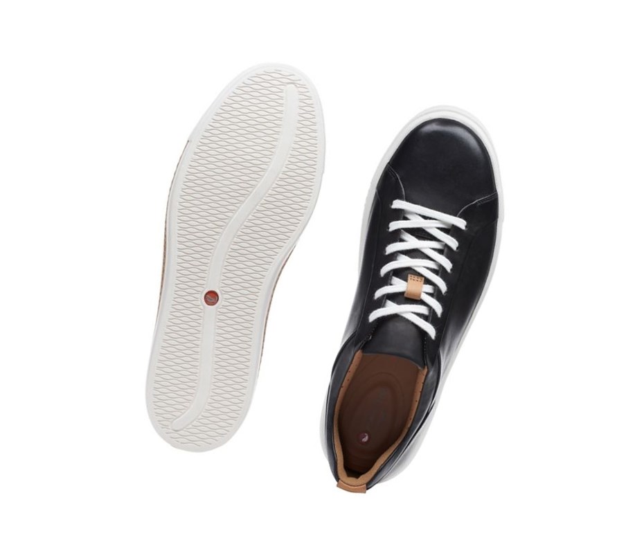 Clarks Un Maui Spitze Leder Weite Fit Lederschuhe Damen Schwarz | EXUS73491