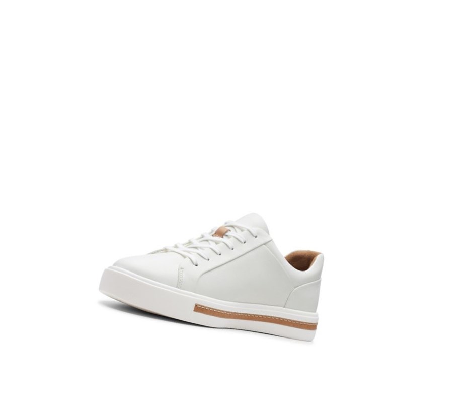 Clarks Un Maui Spitze Leder Weite Fit Lederschuhe Damen Weiß | YRSL73259