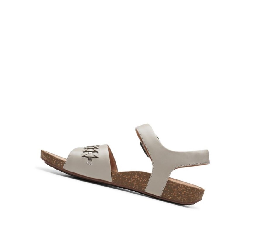 Clarks Un Perri Way Leder Flache Sandalen Damen Gold | WOSX48210